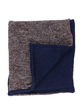 MAGLIO brown wool/acrylic infinity scarf